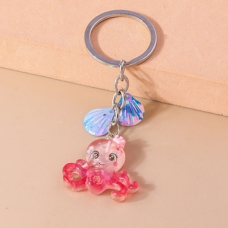Wholesale Cartoon Mermaids Jellyfish Octopus Keychains